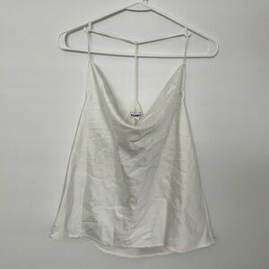 express - silk cowl neck tank